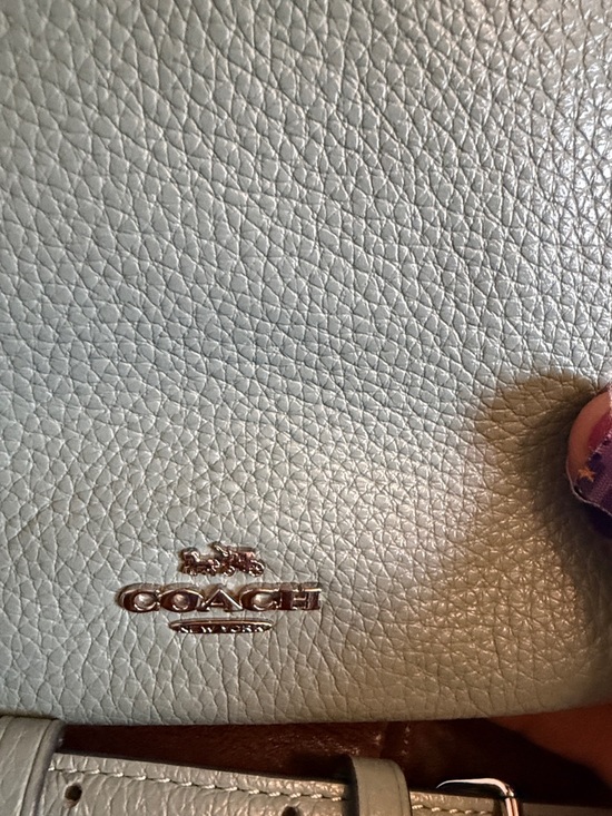 Coach Pebble Leather Crossbody Bag - Pale Blue - Picture 3 of 10